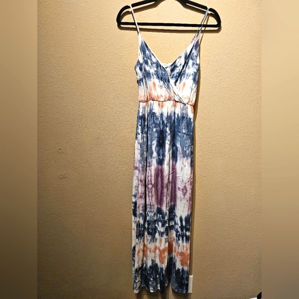 One Clothing Tie Dye Blue Maxi Dress Size XS